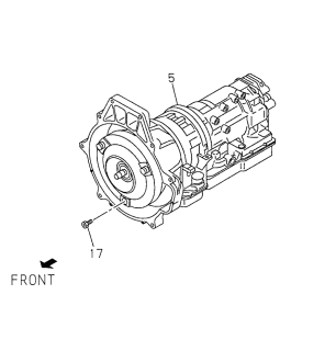 1998 Acura SLX Transmission Assembly A Diagram for 8-96042-237-0