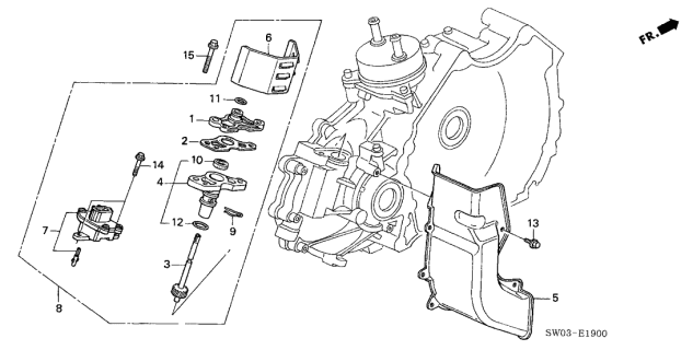 2001 Acura NSX 2 Door NSX KA 6MT Speed Sensor Diagram