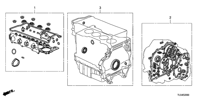 2014 Acura TSX Gasket Kit Diagram