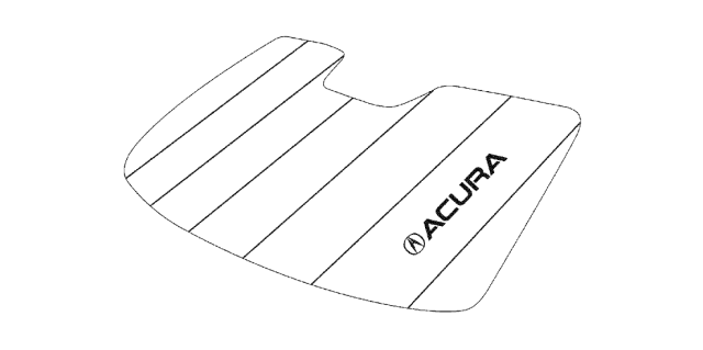 2014 Acura ILX Hybrid Sunshade Diagram