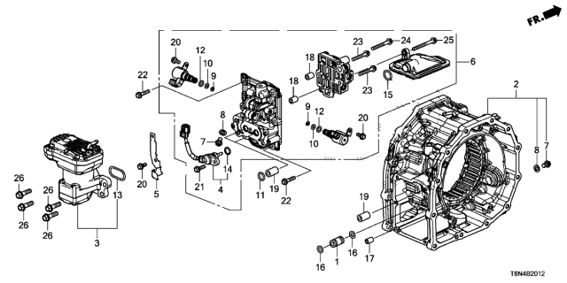 2019 Acura NSX Front Differential Components Diagram 2