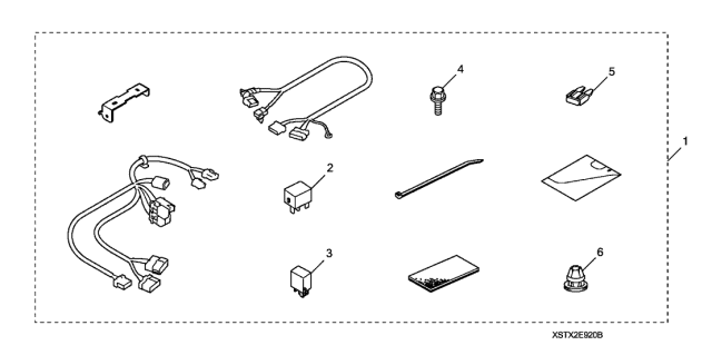 2008 Acura MDX Remote Engine Starter Attachment Diagram