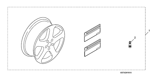 2009 Acura MDX Towing Spare Rim Diagram