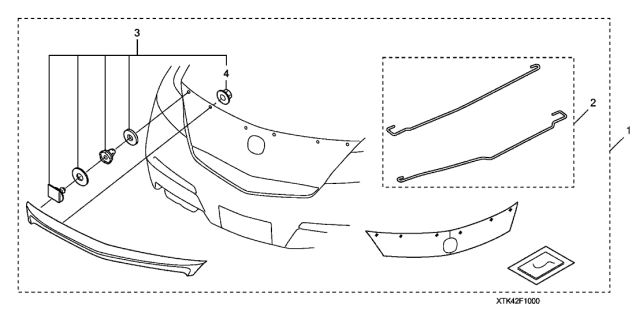 2013 Acura TL Deck Lid Spoiler Diagram