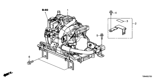 2020 Acura NSX Air Conditioning Compressor Assembly Diagram for 38810-T6N-A11