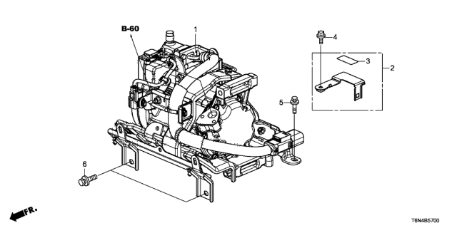 2017 Acura NSX Cover, Compressor High Voltageconnecting Diagram for 38866-T6N-A00