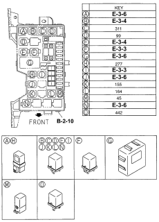 1997 Acura SLX Multi-Use Relay Diagram 2