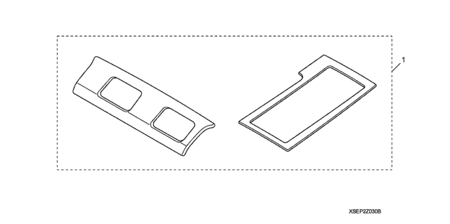 2006 Acura TL Kit, Front Console (Carbon) Diagram for 08Z03-SEP-200B