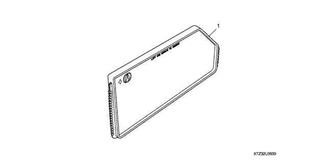 2019 Acura TLX Cargo Bin Divider Diagram