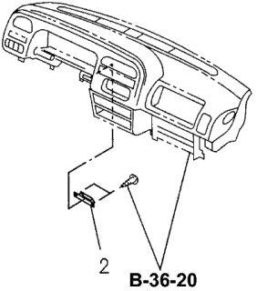 1996 Acura SLX Instrument Undercover Diagram