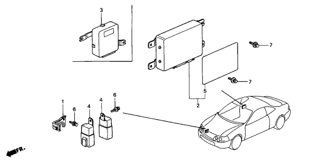 1995 Acura Integra ABS Unit Diagram