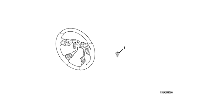 2005 Acura RL Steering (Beige) (Wood Trim) Wheel Diagram for 08U97-SJA-230