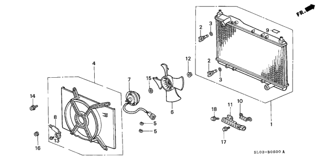 1991 Acura NSX Radiator Diagram