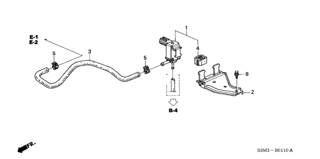 2002 Acura CL 2 Door SPORT KA 5AT Purge Control Solenoid Diagram