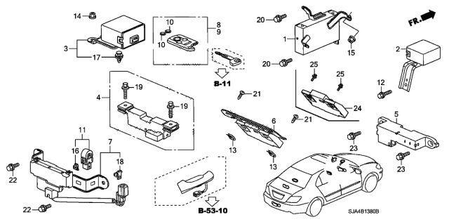 2012 Acura RL Keyless Access Diagram