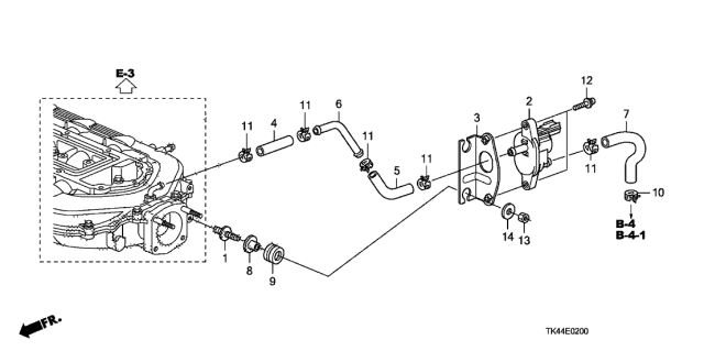 2009 Acura TL Tubing Diagram