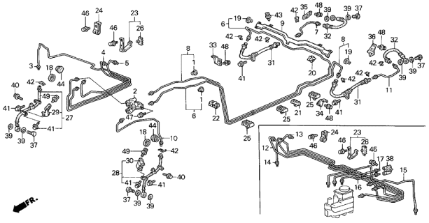 1990 Acura Legend Brake Lines Diagram