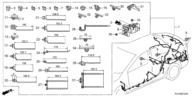 2021 Acura TLX Wire Harness Diagram 4