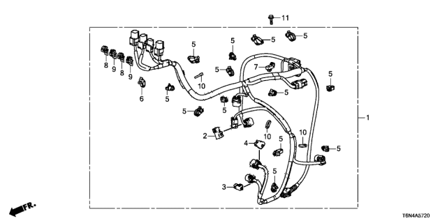 2018 Acura NSX 2 Door FIF KA DCT AT Wire Harness (Transmission) Diagram