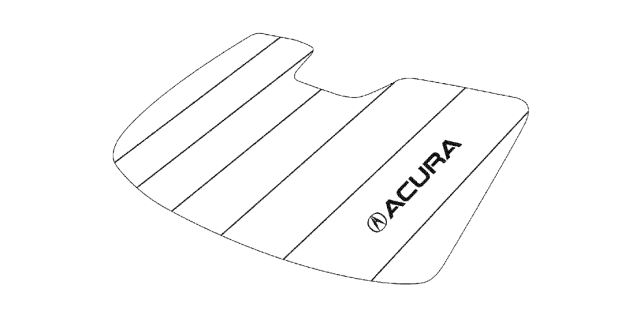2019 Acura TLX 4 Door 24TC+A (L4 A-SPEC RED) KA DCT Sunshade Diagram