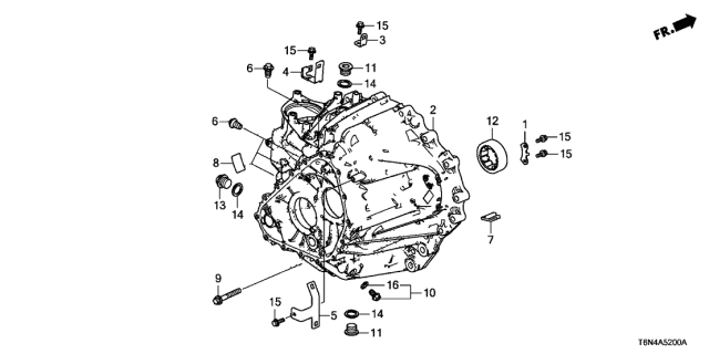 2020 Acura NSX Stay F, Harness Diagram for 21516-58H-A00