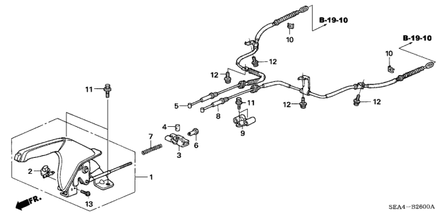 2005 Acura TSX Parking Brake Diagram