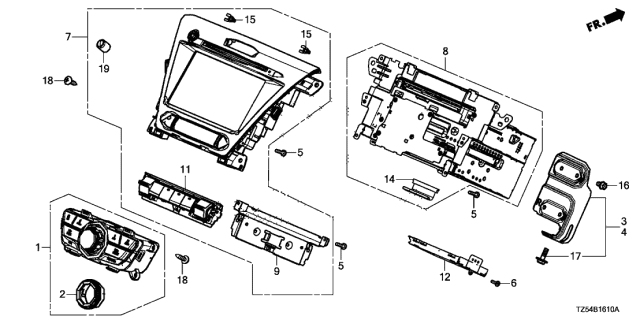 2020 Acura MDX On Demand Module Display Diagram