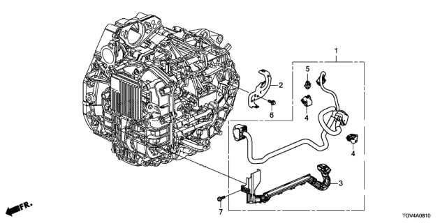 2021 Acura TLX AT Wire Harness (Transmission) Diagram