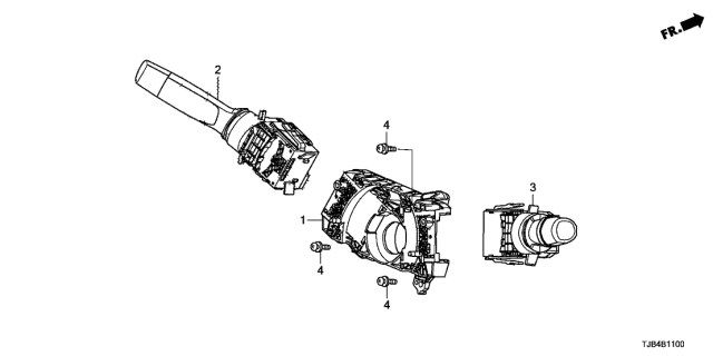 2020 Acura RDX Switch, Lighting&Turn Diagram for 35255-TJB-L11