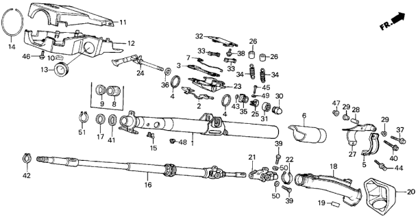 1986 Acura Integra Contact, Horn Diagram for 53275-SB2-013