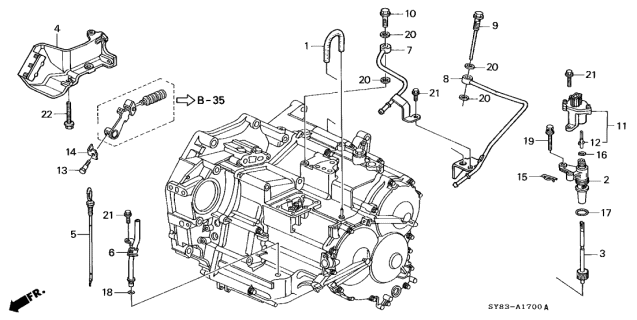 1997 Acura CL Holder, Control Wire Diagram for 24901-P8A-000