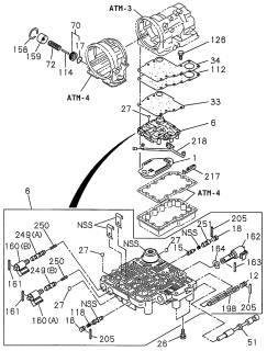 1998 Acura SLX Oil Strainer Assembly Diagram for 8-96015-062-0