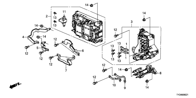 2020 Acura RLX 4 Door ADV (SH-AWD (HYBRID)) KA DCT Junction Board Diagram