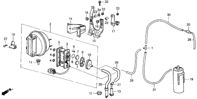 1986 Acura Legend 4 Door LX KA 4AT Auto Cruise Diagram