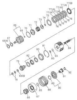 1998 Acura SLX 4 Door 4LS (PREMIUM) KA 4AT AT Clutch Diagram 2