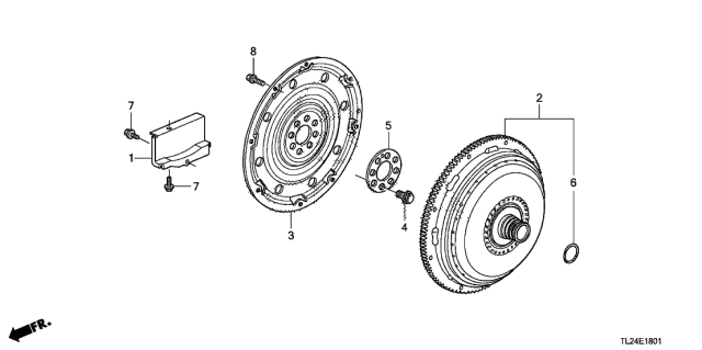 2011 Acura TSX Converter Assembly, Torque Diagram for 26000-R70-315