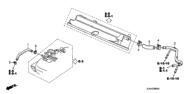 2005 Acura RL Breather Tube Diagram