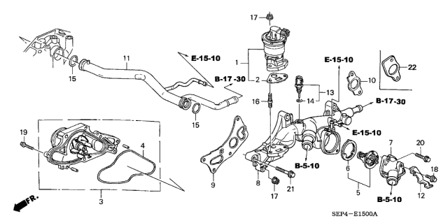 2006 Acura TL Water Pump Diagram