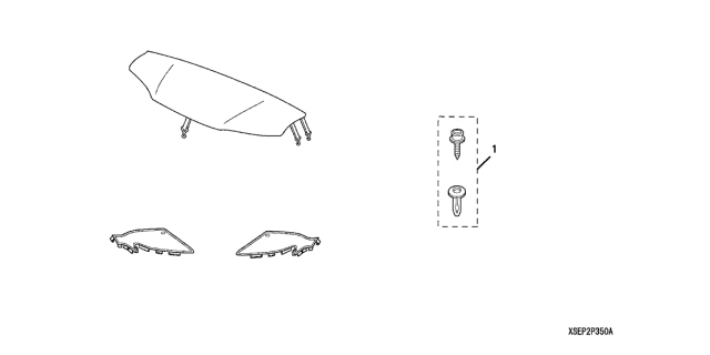 2006 Acura TL Nose Mask (Half) Diagram for 08P35-SEP-200A
