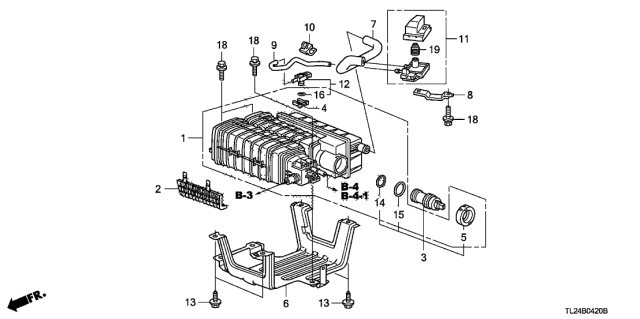 2009 Acura TSX 4 Door TSX (TECH) KA 6MT Canister Diagram