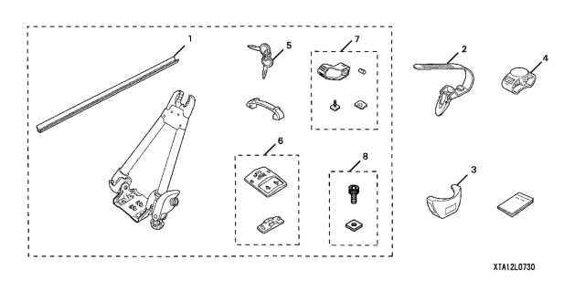 2010 Acura RDX 5 Door RDX (SH-AWD) KA 5AT Bike Attachment (Exterior) Diagram