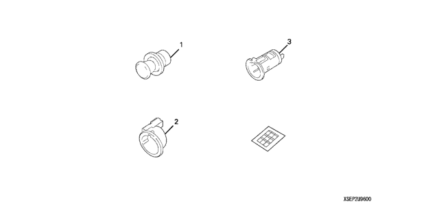 2004 Acura TL Lighter, Cigarette Diagram for 08U96-SEP-200