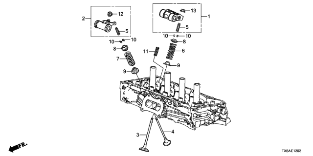 2018 Acura ILX Valve - Rocker Arm Diagram