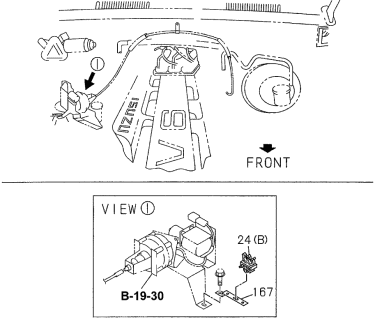 1997 Acura SLX Fuel Piping Bracket Diagram