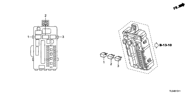 2011 Acura TSX 5 Door TSX KA 5AT Control Unit - Cabin Diagram 2