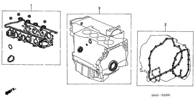 2006 Acura TSX Gasket Kit Diagram