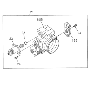 1999 Acura SLX Throttle Body Diagram