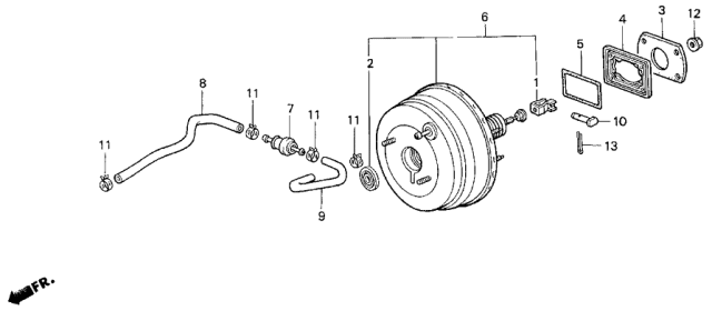 1990 Acura Legend 4 Door L (MOQUETTE) KA 5MT Master Power Diagram