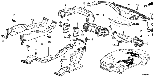 2013 Acura TSX Duct Diagram