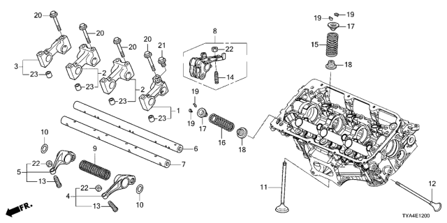 2022 Acura MDX 5 Door TECH KA XAT Valve - Rocker Arm (Front) Diagram